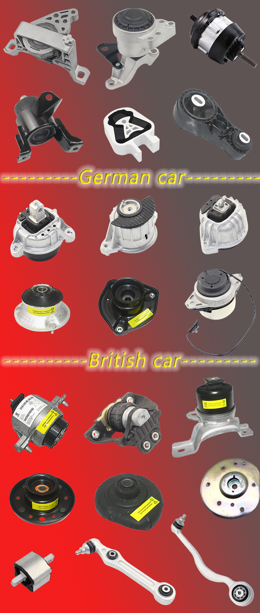 Exportaciones de fábrica Piezas para chasis Fabricante de moldes de goma Montaje del motor 50814-SS0-000 50814-S30-980 para Honda Prelude